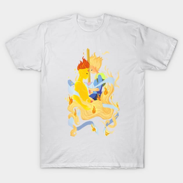 Fiona and Flame Booger T-Shirt by YanelyAguilarArt